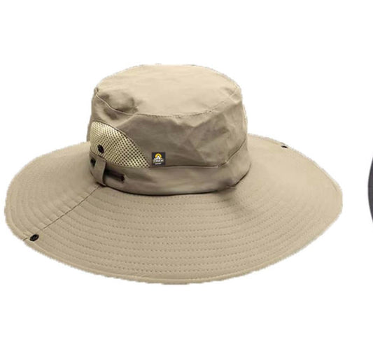 TrekGear Hiking Sun Hat in Khaki Color - Outdoor Adventure Essential for Sun Protection and Style