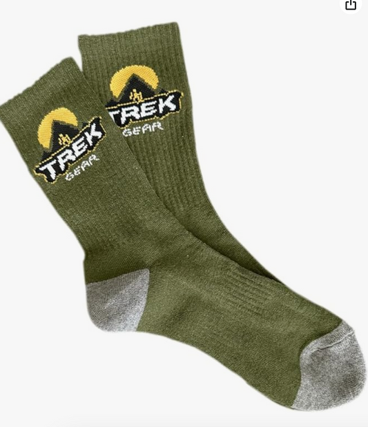 TrekGear Merino Wool Hiking Socks Active Outdoor (Crew Large size) - Quality for optimal comfort and support. Designed for all-level hikers,. Superior performance.