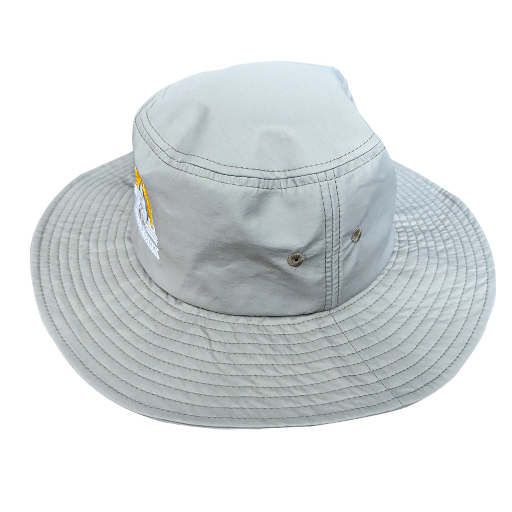 Trekgear Round Sun Hat Gray Color - Perfect for Hiking and Outdoor Adventures